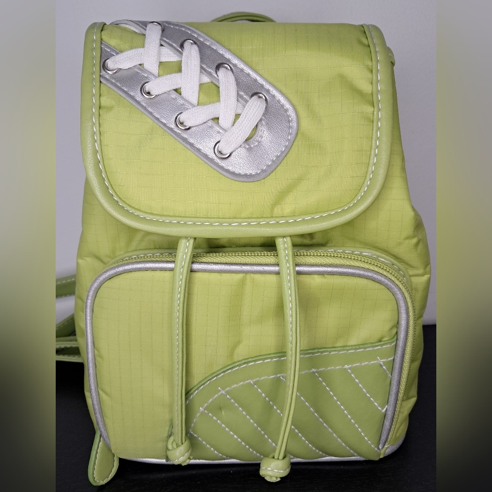 Mini Lime Green Backpack - Sporty Baby Spice Girls Style Y2k Festivals